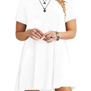 Karalin White Plus T-shirt Dress sz 20